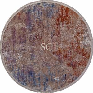 Ковер Rim 5705K brown/brown круг