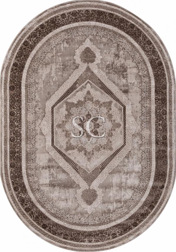 Ковер Armina 04037 brown/brown овал